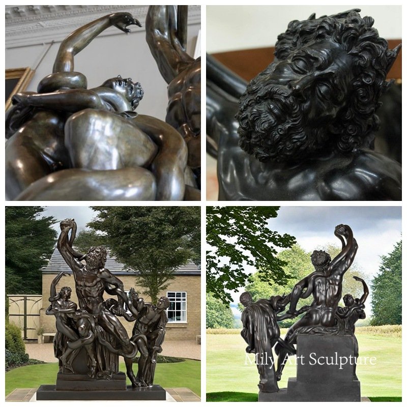 Laocoön and His Sons Bronze Sculpture Details