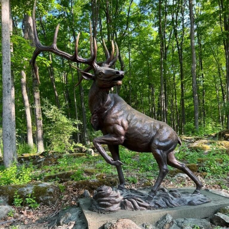 life size bronze elk statues