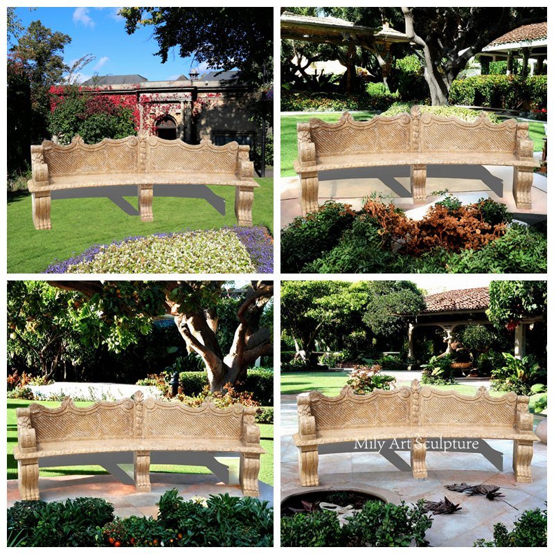 Marble Garden Bench Application Scenes