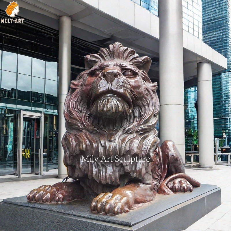 Casting Bronze HSBC Lions Replica for Sale