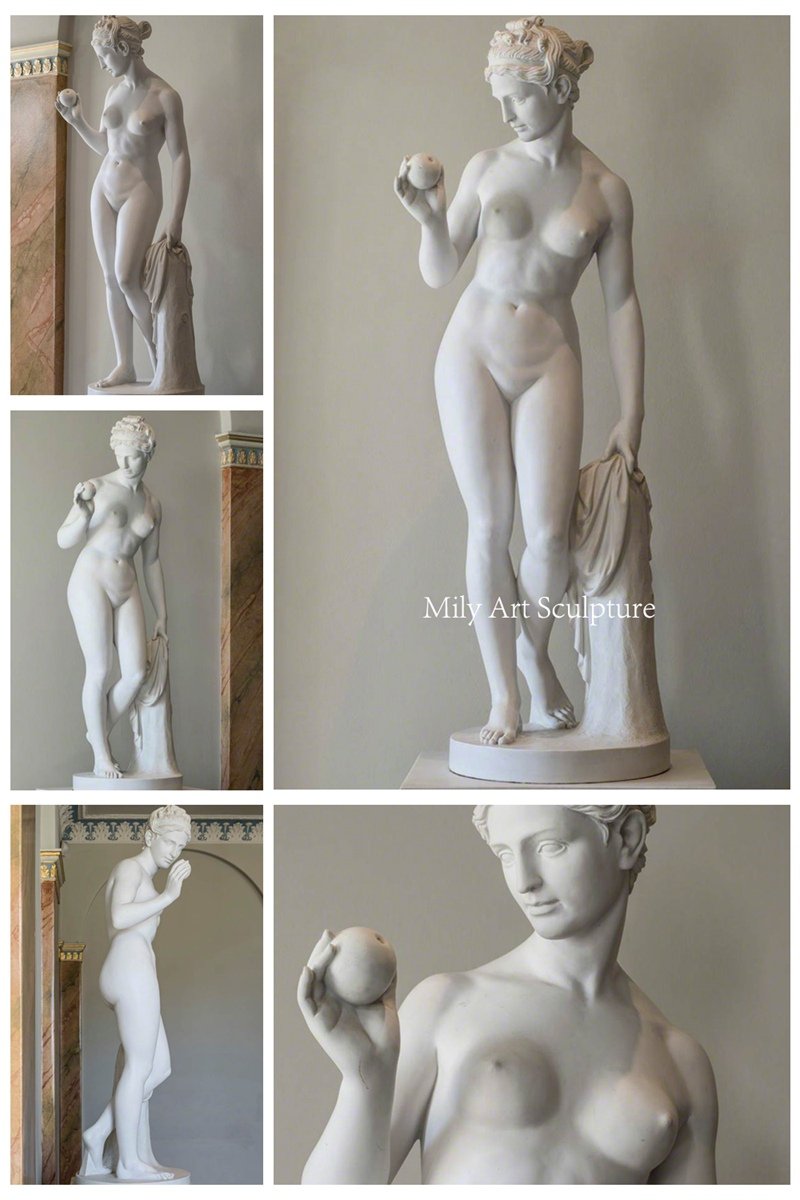 Marble Venus with the Apple Statue Details