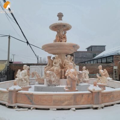 Large Monumental Marble Fountain for Memorial Park