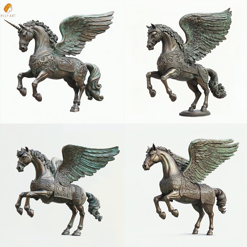 more bronze Pegasus statues