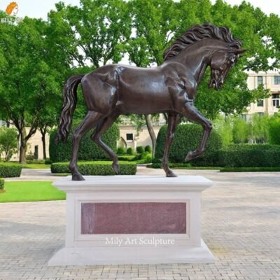 Life Size Bronze Morgan Horse Sculpture for Castle Decor